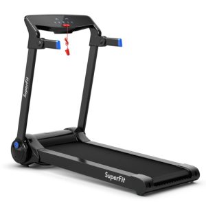 3HP Folding Electric Treadmill Running Machine-Blue