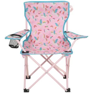 Patterned Mini Folding Chair - Pink